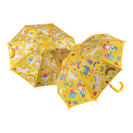3D Paraply som ändrar färg i regnet  - Regnbågsälvor