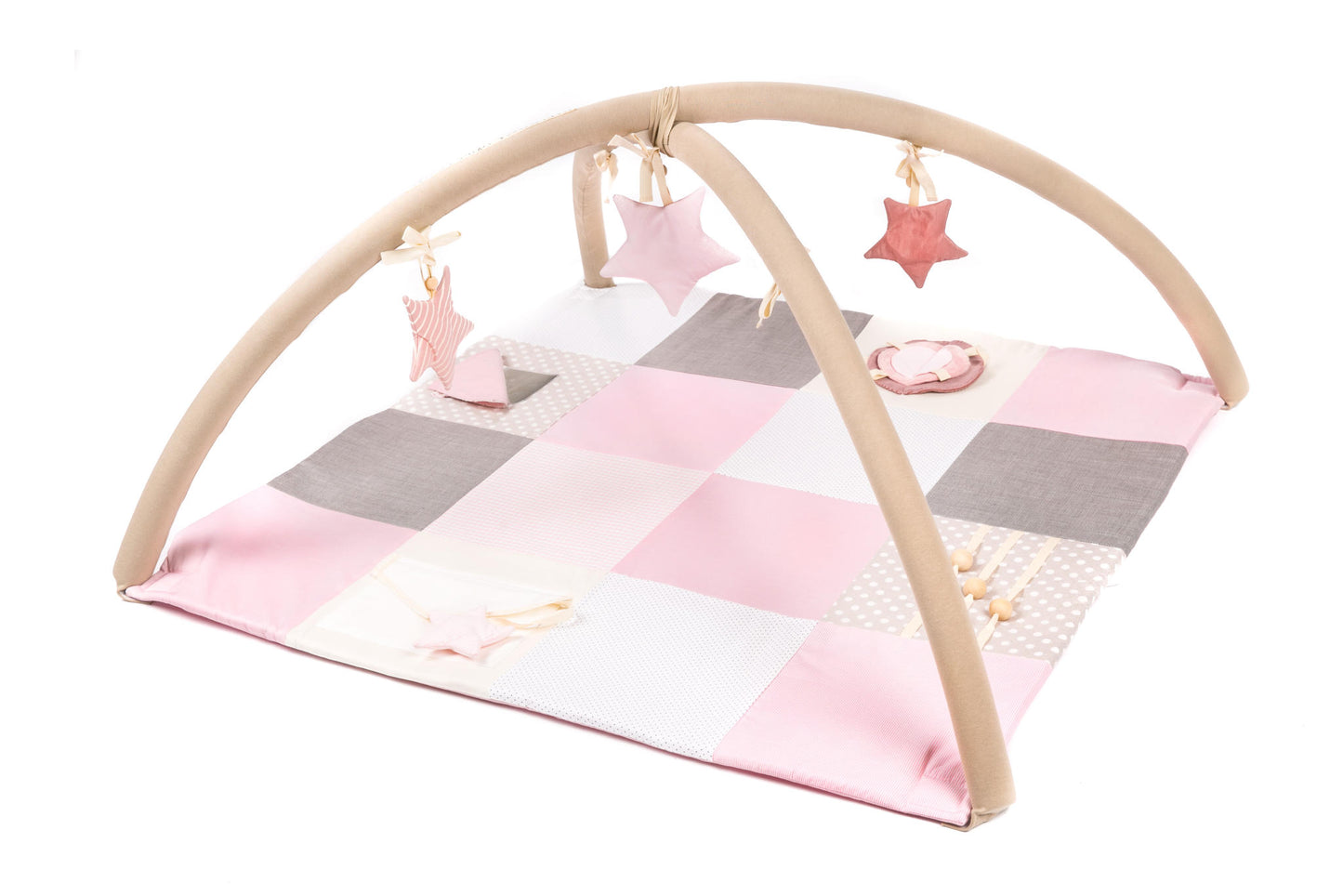 Litet babygym, 100x100 cm - Rosa