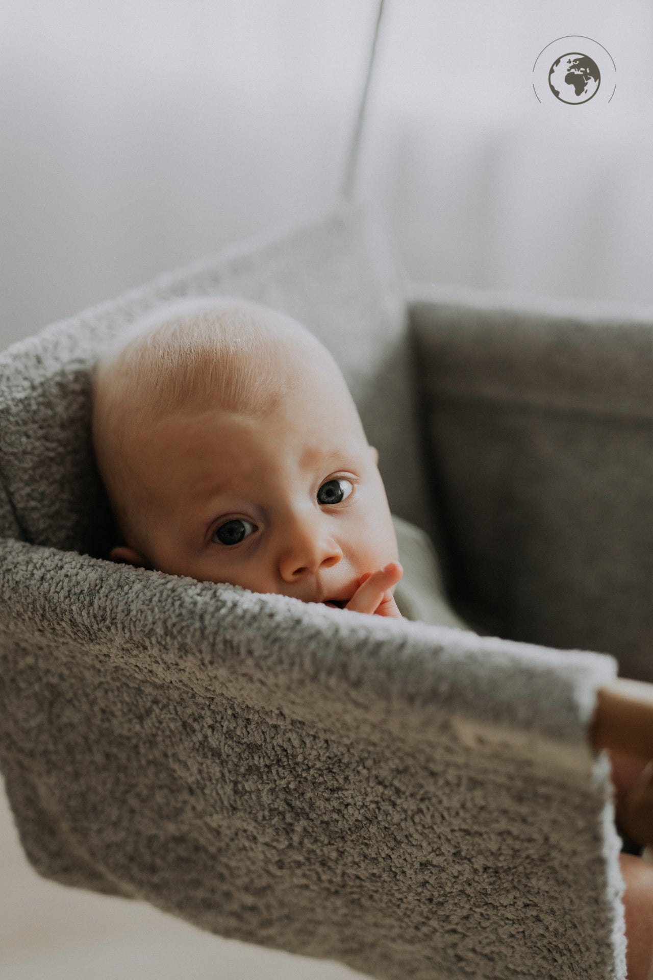 BaBi Baby Gunga- Bouclé Mörkgrå