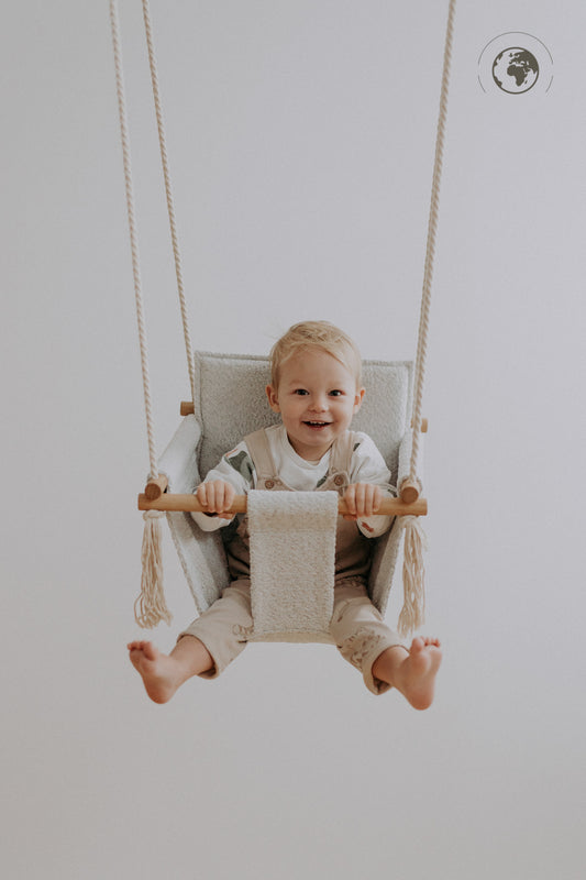 BaBi Baby Swing - Bouclé Grå