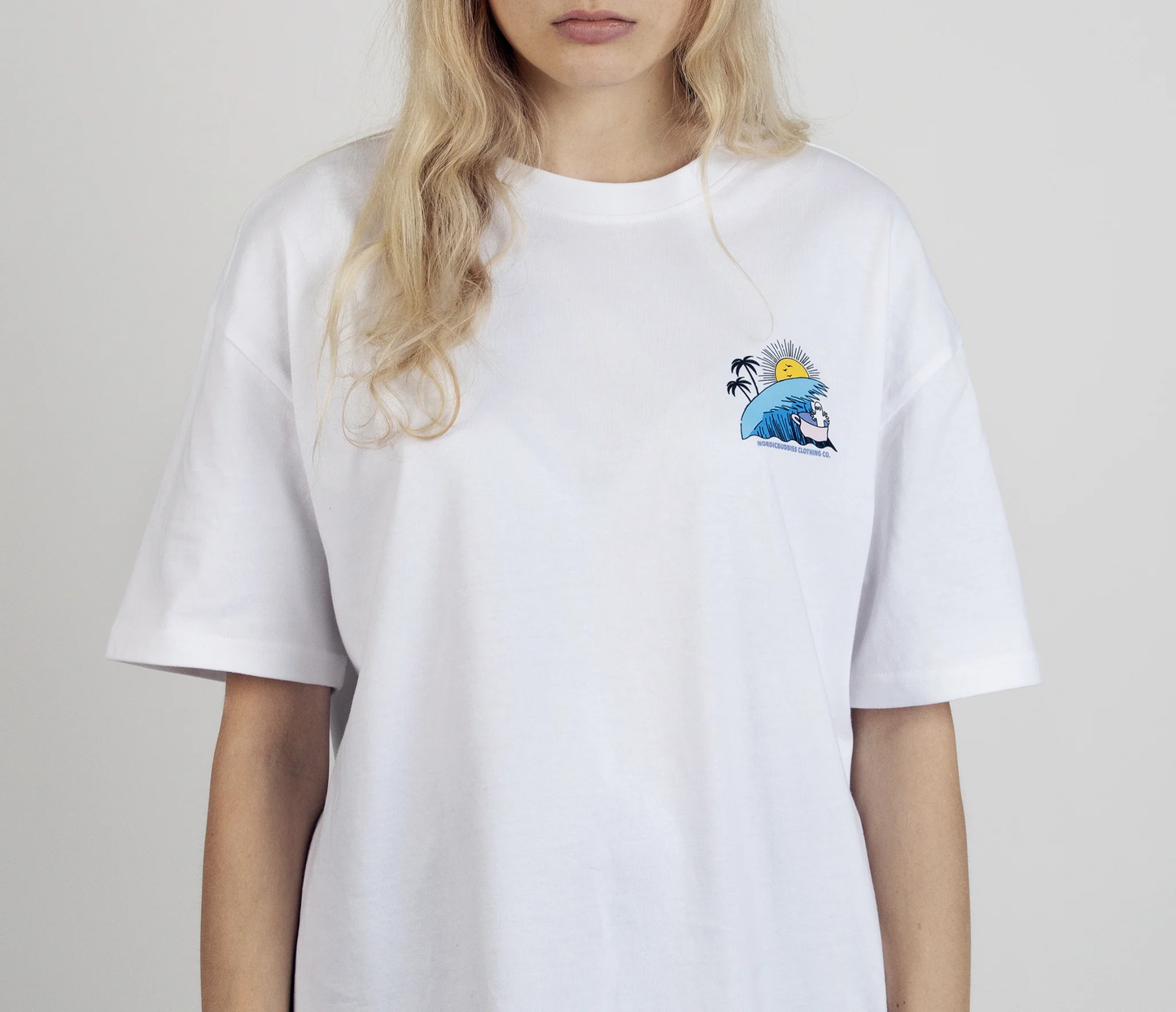 Hattifinattarnas Surf Trip T-Shirt Unisex - Vit