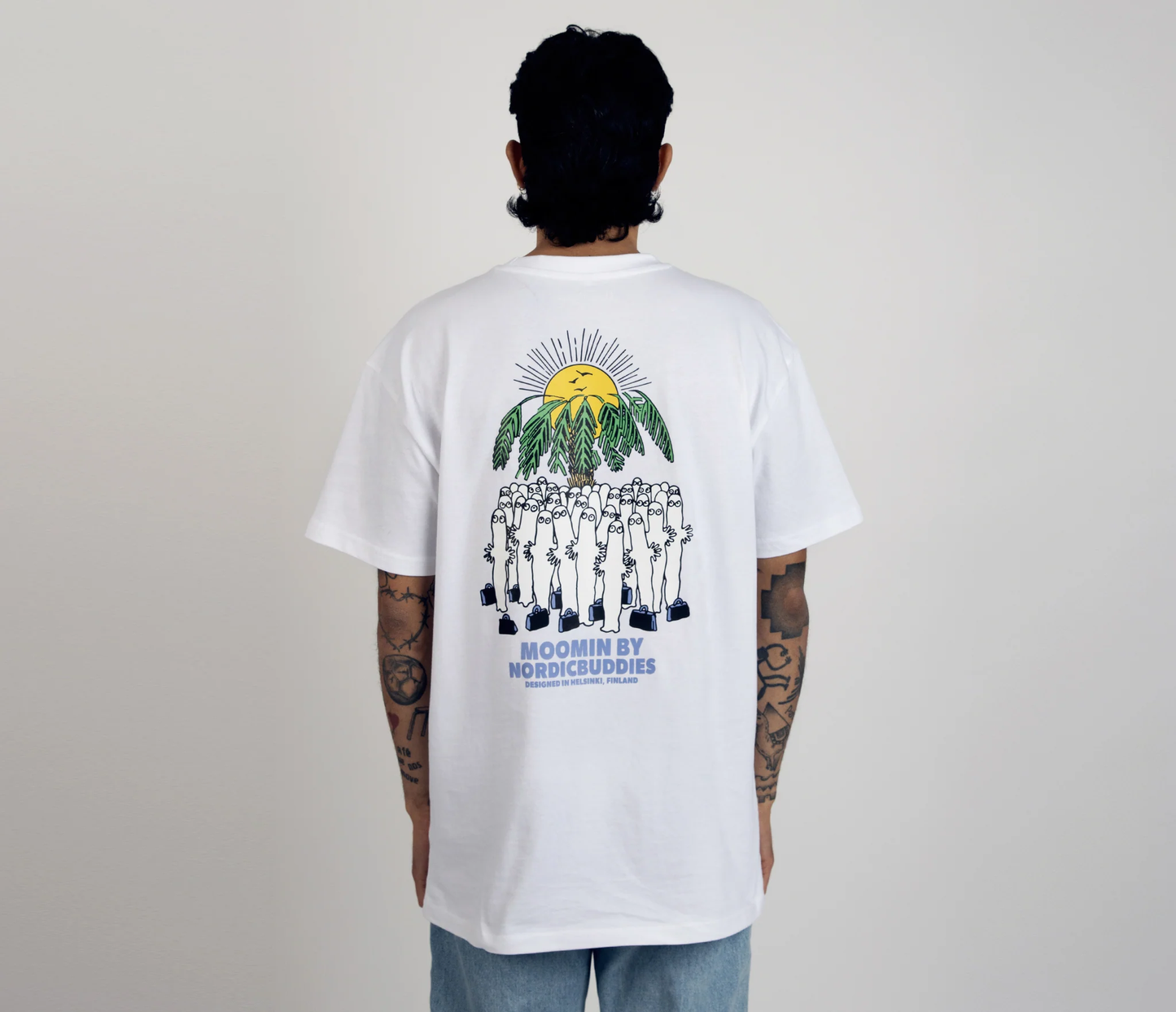 Hattifinattarnas Surf Trip T-Shirt Unisex - Vit