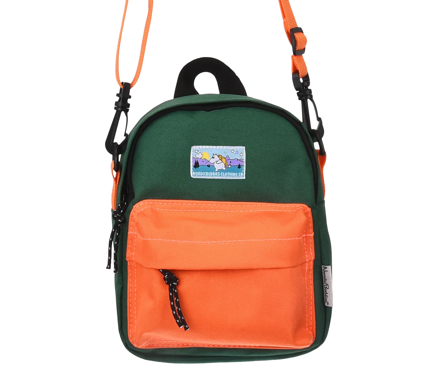 Mumintroll Adventure Cross Body Bag - Mörkgrön och Orange